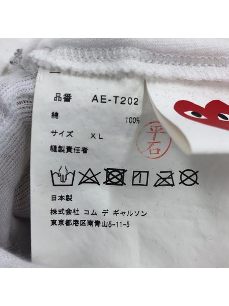 PLAY COMME des GARCONS×THE NORTH FACE 20SS ハートTシャツ XL