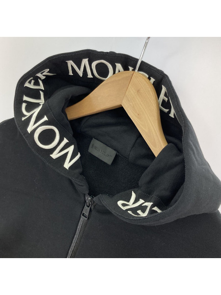 MONCLER  MAGLIA CARDIGAN/スウェットジップアップパーカー/黒/M