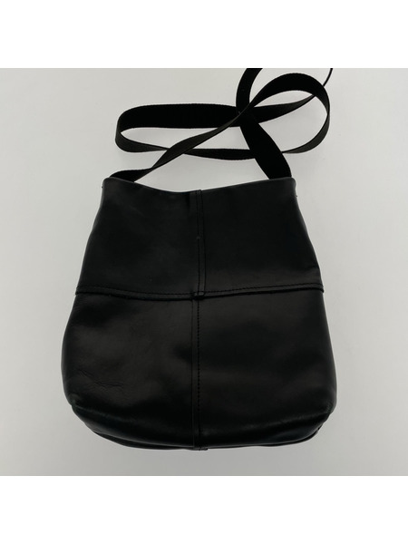 SUNSEA ショルダーバッグ SUNSEA レザー ショルダーバッグ 黒