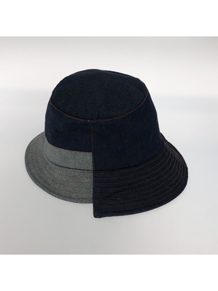 J.W.Anderson Asymmetric denim bucket hat バケットハット