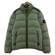 STONE ISLAND ダウンジャケット ナイロンサテンガーメントダイ ダウンジャケット (M) 緑