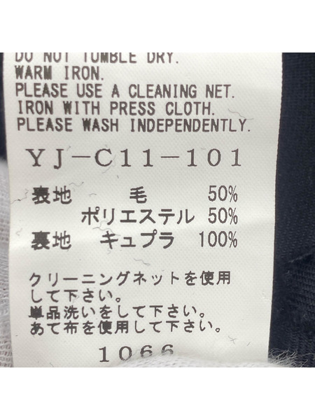 Y's ジャケット 23AW GABARDINE LEFT FLAP PANEL COAT