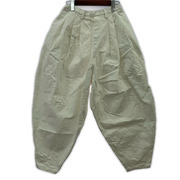 10 handcrafted modern コットンオーバーパンツ 白