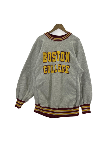 90S Reverse Weave タイプ スウェットシャツ BOSTON リブライン XL