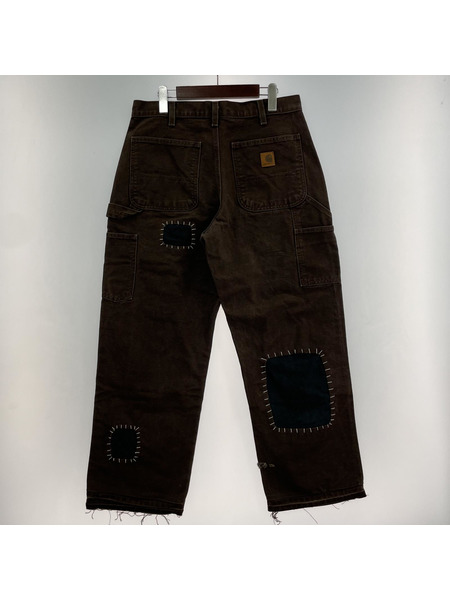 old carhartt duck custom pants 茶