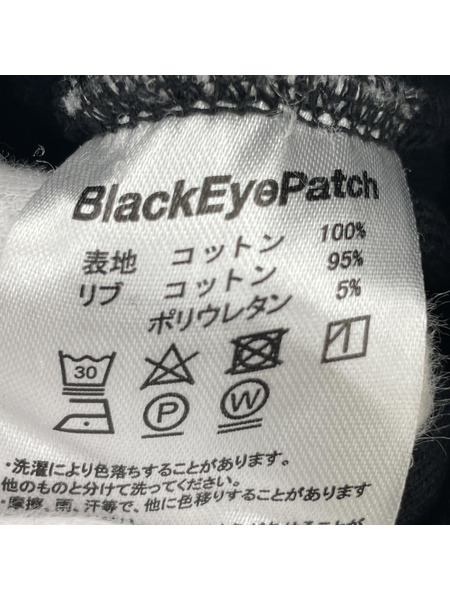 BLACK EYE PATCH 刺繍POパーカー XL ブラック