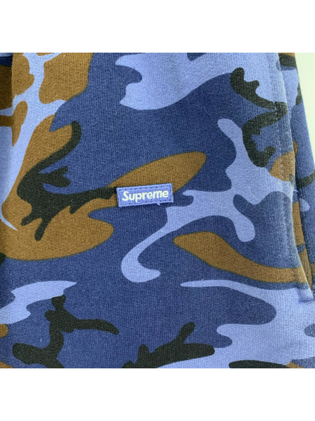 Supreme ショートパンツ カモ スウェットショーツ 青 S