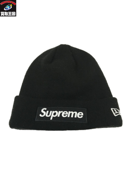 Supreme 21AW/New Era/Box Logo Beanie/シュプリーム/BLK/黒/ニット帽