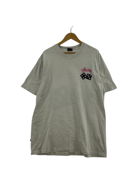 STUSSY S/S Pair Of Dice Tee サイコロ Tシャツ(XL) 薄グレー系