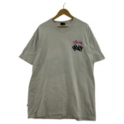 STUSSY S/S Pair Of Dice Tee サイコロ Tシャツ(XL) 薄グレー系