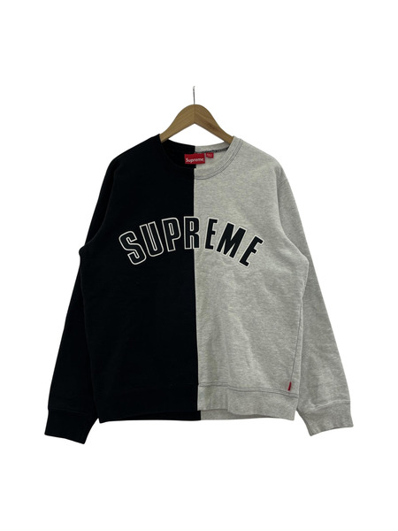 Supreme 18AW SPLIT CREWNECK SWEATSHIRT