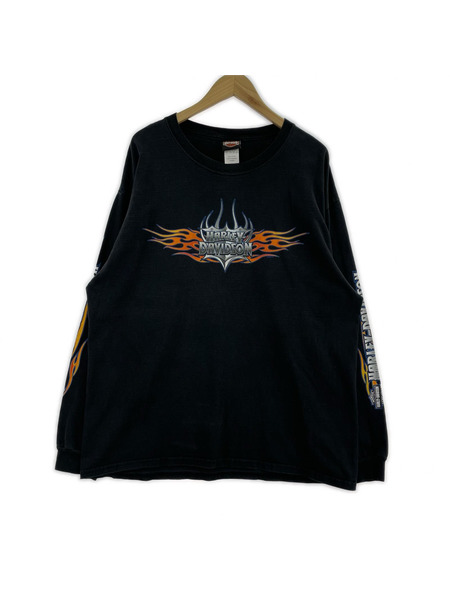 Harley-Davidson 長袖Tシャツ・カットソー 00s L/S Print Tee XL