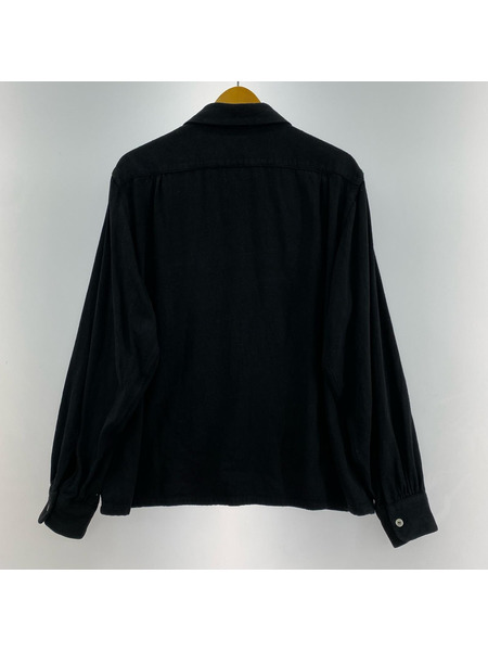 T.T Taiga Takahashi OPEN COLLAR SHIRT Lot.101  黒 (14)