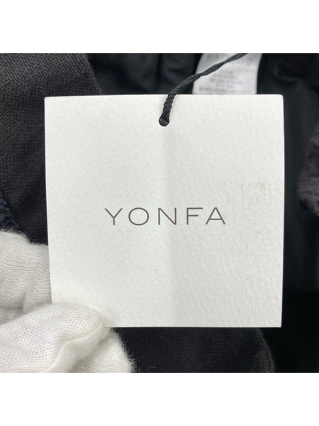 ロングスカート YONFA リネン スカート グレー