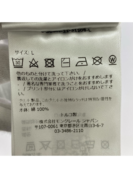 MONCLER 半袖Tシャツ・カットソー 22SS FRONT LOGO PATCH TEE