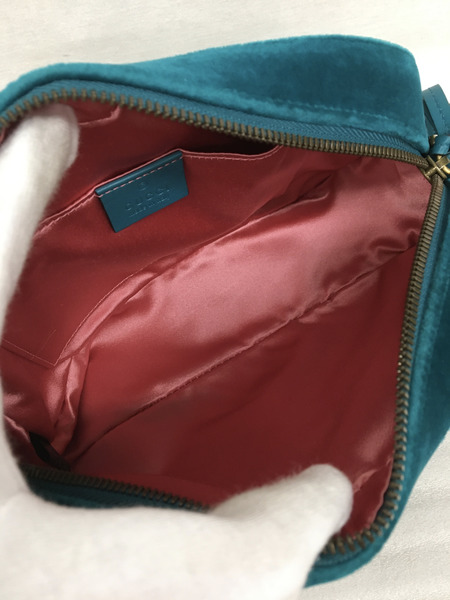 GUCCI　ショルダーバッグ GGマーモント/ベルベット/チェーンショルダーバッグ/447632