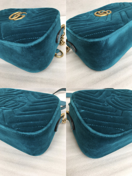 GUCCI　ショルダーバッグ GGマーモント/ベルベット/チェーンショルダーバッグ/447632