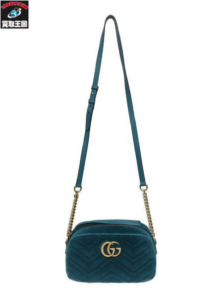 GUCCI　ショルダーバッグ GGマーモント/ベルベット/チェーンショルダーバッグ/447632