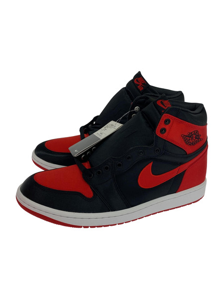 NIKE WMNS AIR JORDAN 1 RETRO HI OG SATIN BRED US11 28.0cm