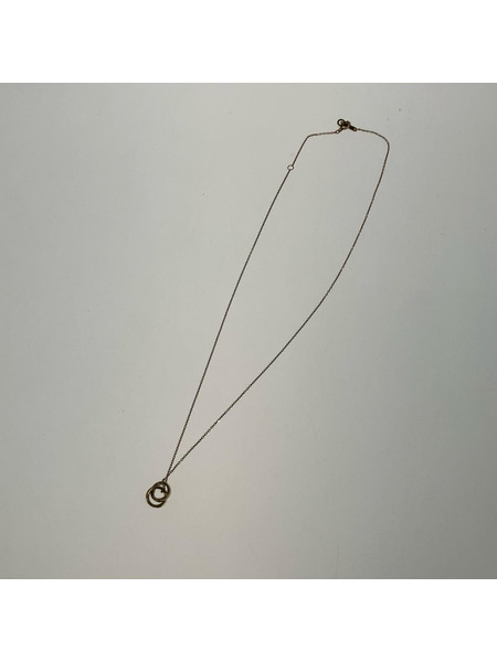 4°C ネックレス・ペンダント k10 2連 ネックレス