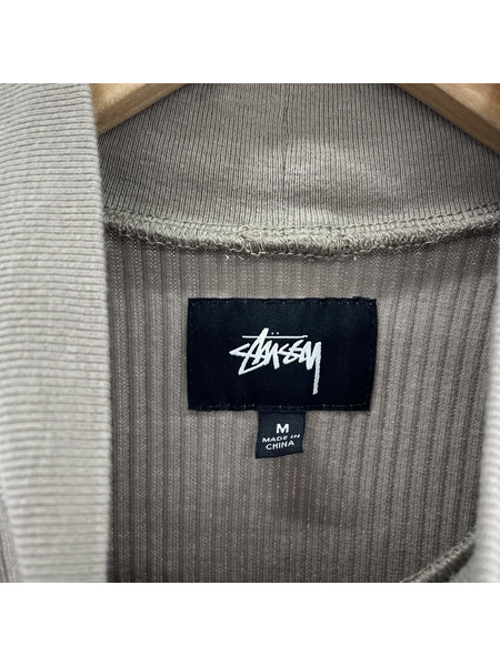 STUSSY 長袖ワンピース リブニットワンピ sizeM