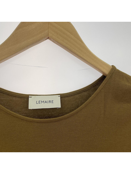 LEMAIRE 半袖Tシャツ・カットソー SSポケットTEE S ブラウン