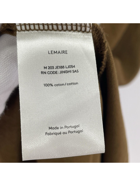 LEMAIRE 半袖Tシャツ・カットソー SSポケットTEE S ブラウン