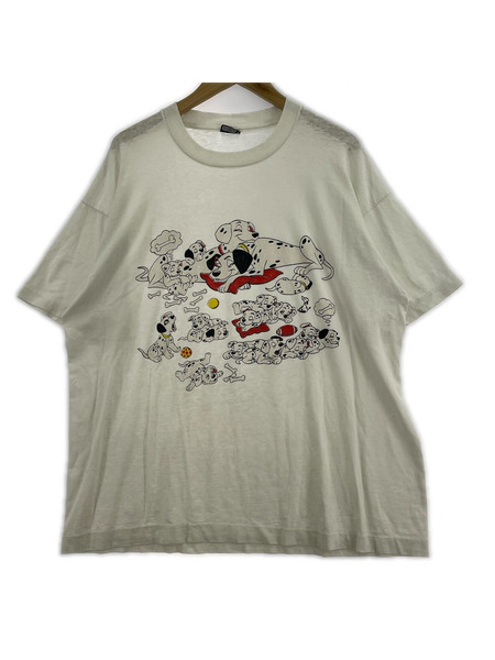 OLD・VINTAGE 半袖Tシャツ・カットソー 90s/Disney/101匹ワンチャン/XL/WHT