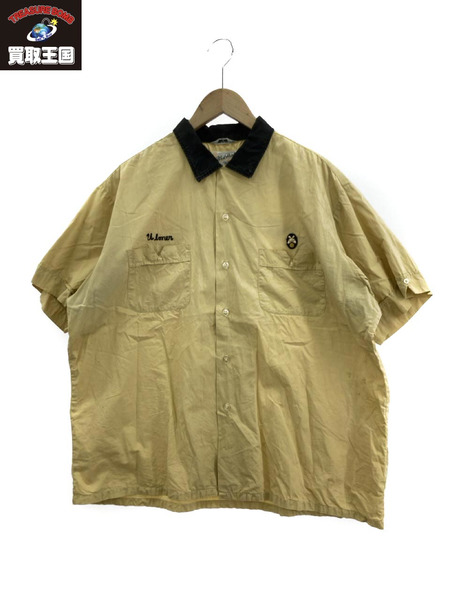 60s頃 West Point BOWLING SHIRT コットン ボーリングシャツ イエロー ...