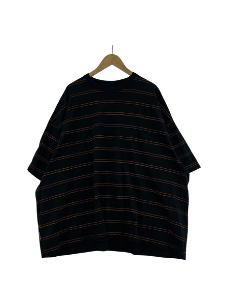 S.F.C DOUBLE SIDE STRIPE TEE XL ブラック