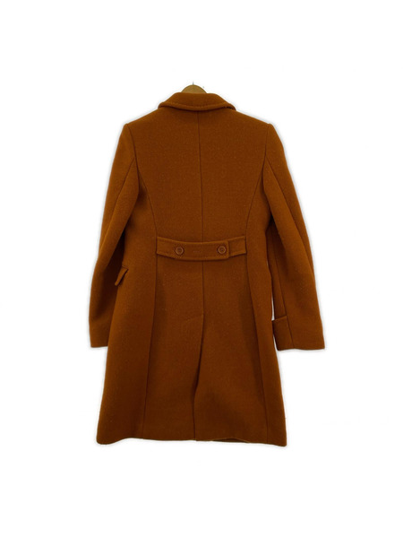 Max Mara アンゴラ混 ウールコート オレンジ