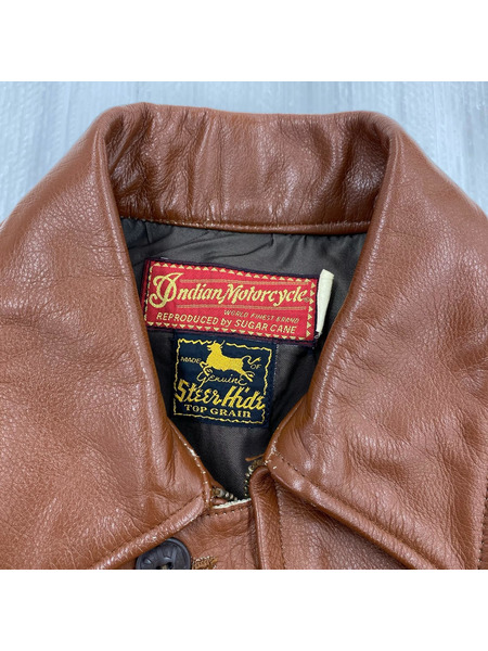 SUGAR CANE レザージャケット IndianMotorCycle レザージャケット 茶(36)