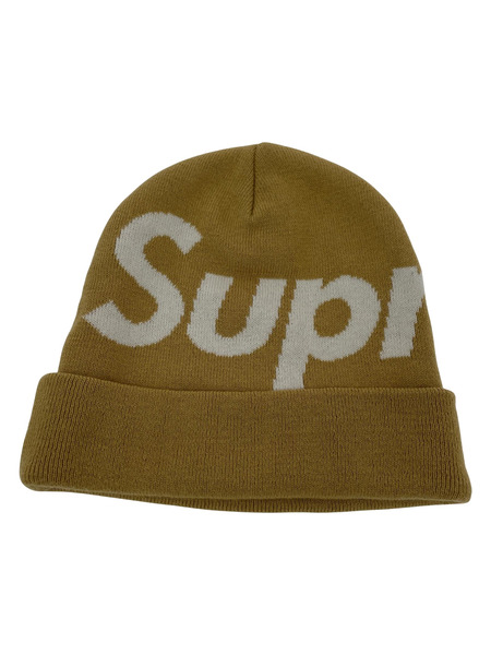 Supreme 16AW カシミア混 Big Logo Beanie イエロー