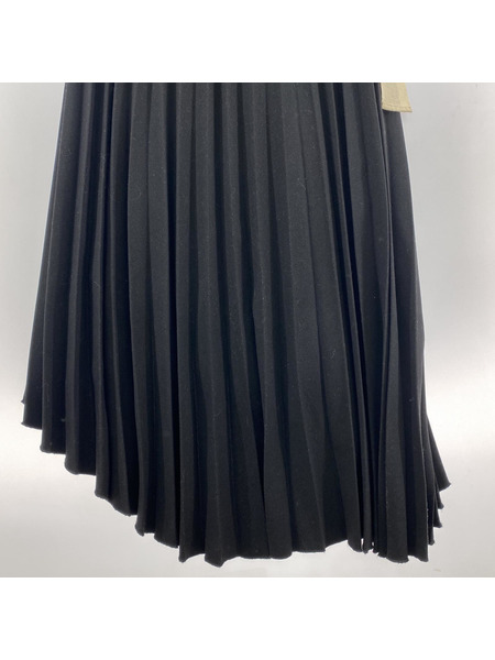 LEINWANDE Pleats Wrapped Skirt ブラック