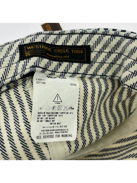 WEST RIDE キャップ ヒッコリーストライプ