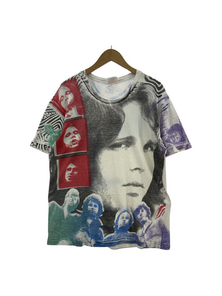 OLD HANES モスキートヘッド THE DOORS ジムモリソン 全面プリント Tee sizeL