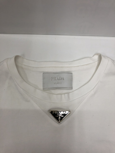 PRADA Cotton Short Sleeves Log