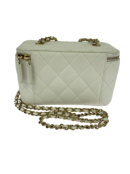 CHANEL キャビアスキン バニティ チェ-ンバック