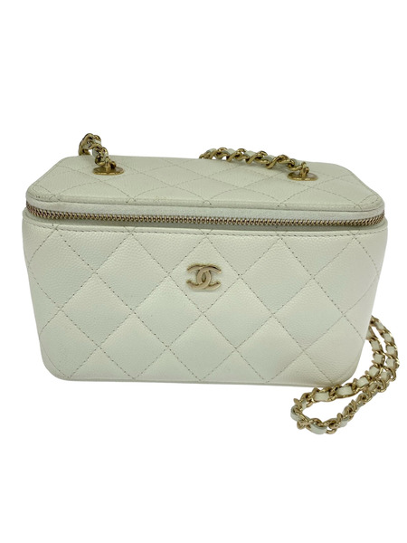CHANEL キャビアスキン バニティ チェ-ンバック