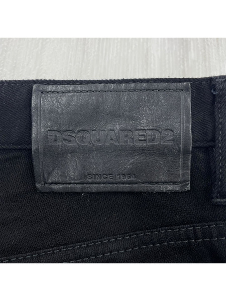 DSQUARED2 パンツ BE ICON BLACK BULL SKATER JEAN 黒 48