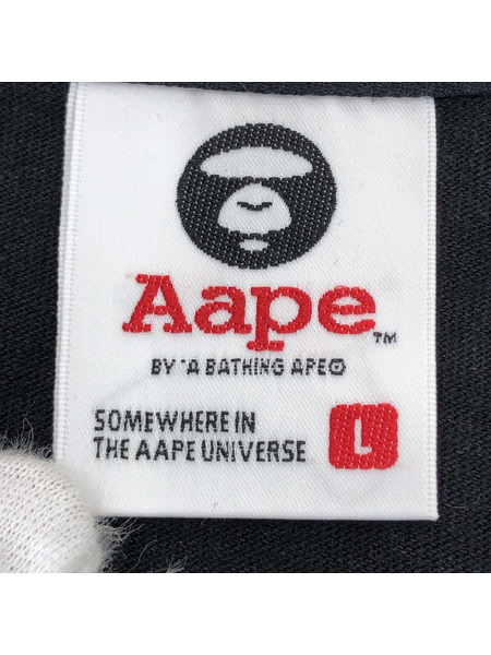 A BATHING APE/AAPE　BRUCE LEE/Tシャツ/黒/L[値下]