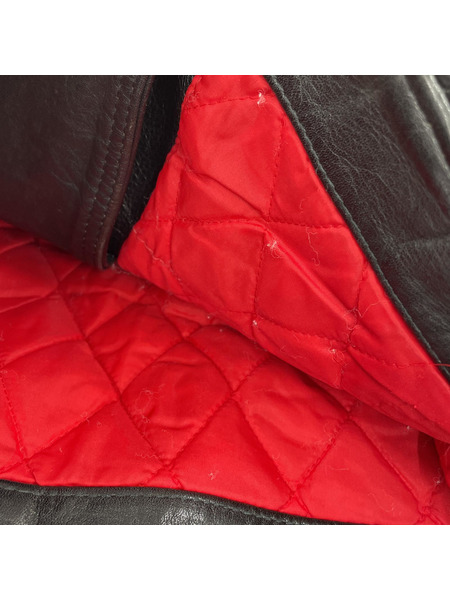 . レザージャケット KADOYA ニーパッチダブルライダースジャケット (LL)[値下]