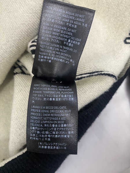 BALENCIAGA ロゴ刺繍 黒　ニット　XS