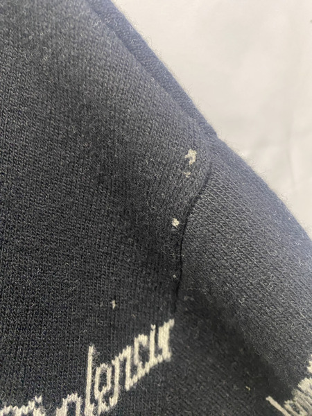 BALENCIAGA ロゴ刺繍 黒　ニット　XS