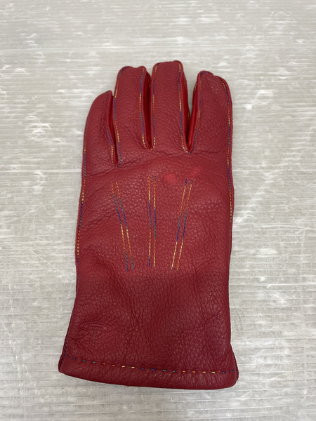 Vivienne Westwood 鹿革 レザーグローブ 赤