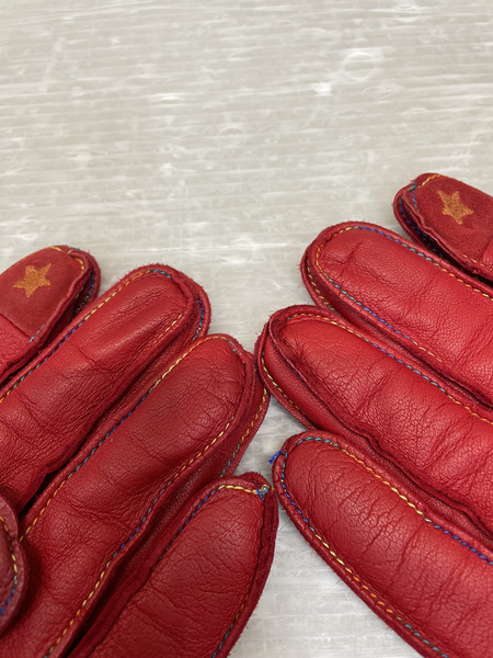 Vivienne Westwood 鹿革 レザーグローブ 赤