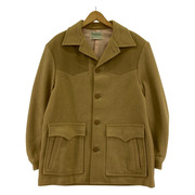 70s PENDLETON 白タグ レザーヨーク ジャケット キャメル (M)