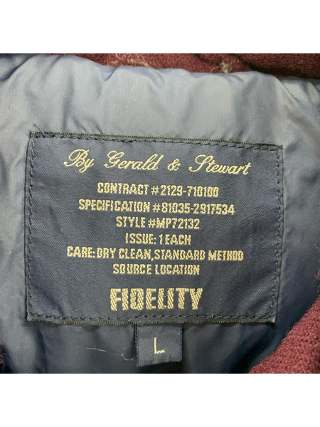 FIDELITY ダウンジャケット ボルドー