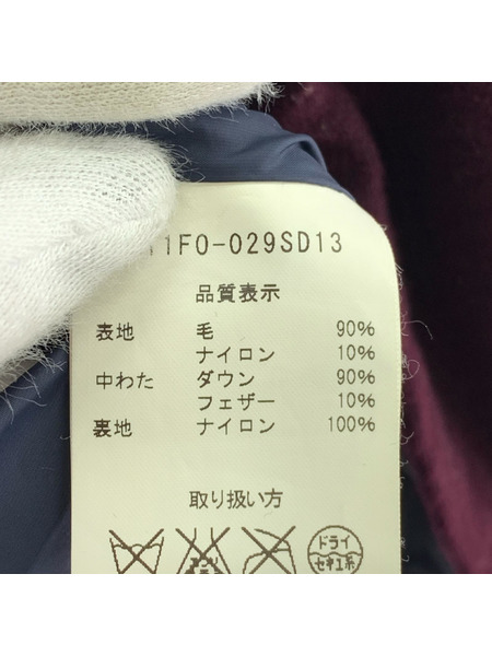 FIDELITY ダウンジャケット ボルドー