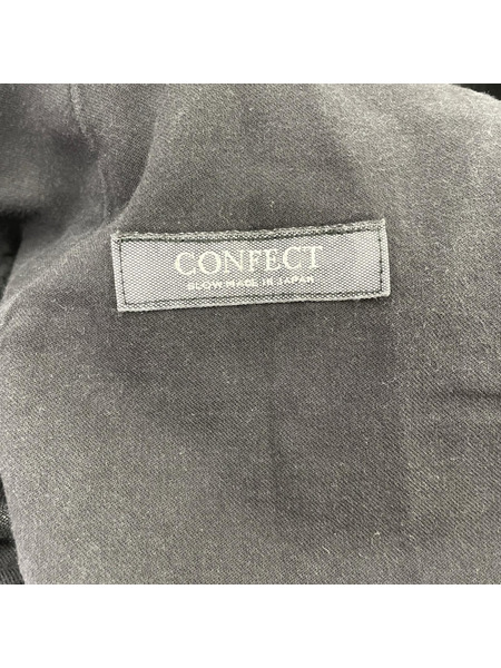 CONFECT 製品染 リネンキャンバスパンツ 4 黒 02251-0049